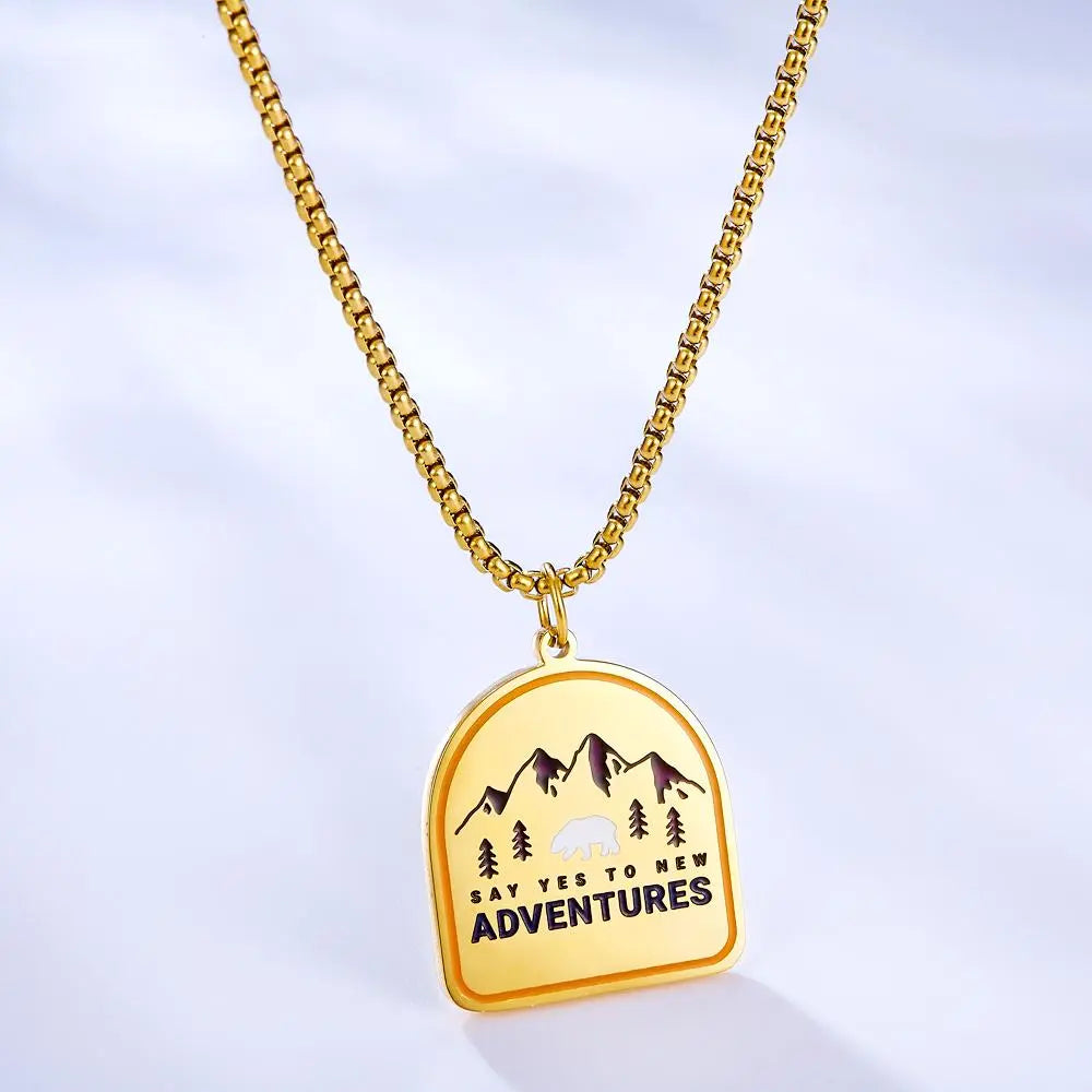 Punk Style Geometric Pendant Necklaces For Men Trendy Friendship Party Jewelry Neck Pendant Chain colar masculino 2022 asonjewelry