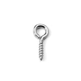 ASON 100pcs/Lot Stainless Steel Small Screw Eye Pin Mini Eyelets Threaded Hook for DIY Jewelry Making Beads Pendant Supplies