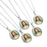 Stainless Steel Pendant Necklace Christianity Necklaces Man Jewelry-106001G