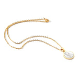 Girl Prayer Gold Necklaces Stainless Steel Shell Pendant Necklace For Women Jewelry Chain Necklace Collar Collier