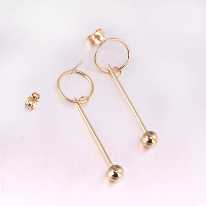 LUXYKISSKIDS Round Ball Pendant Dangle Earrings For Women Fashion Jewelry Christmas Drop Earrings Pendientes Brincos Present asonjewelry