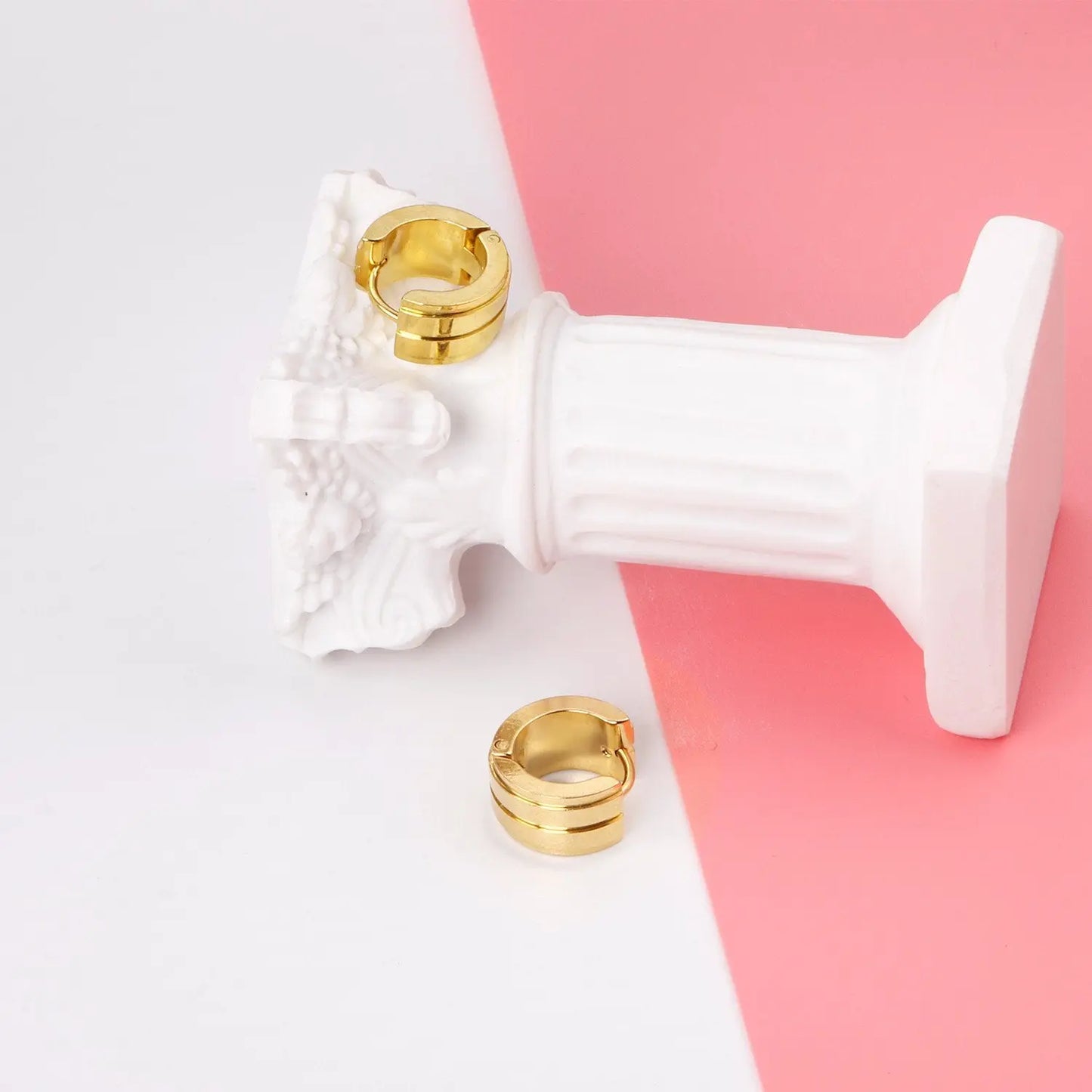 Punk Style Male Earrings Thick Hoop Earrings For Women серьги Jewelry Circle Office Female Earrings 12pair/lot Matt asonjewelry