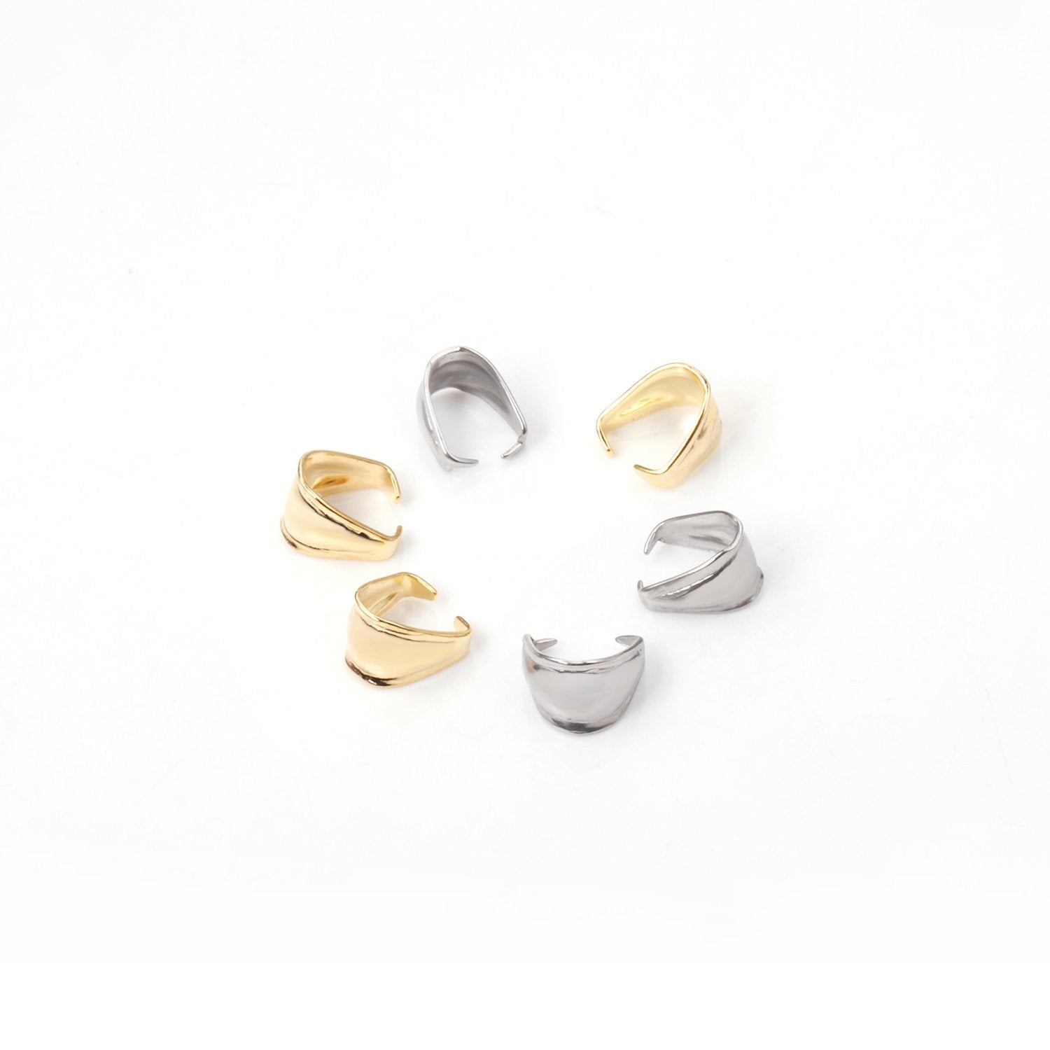 ASON 100pcs/lot Stainless Steel Silver Color Pendant Pinch Clasps Necklace Hooks Clips Connector Supplies for Jewelry Making asonjewelry