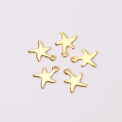 ASON 100Pcs/Lots Perforated star Charms 316L Stainless Steel Geometry Fashion For Necklace Bracelet DIY Jewelry Making Supplies asonjewelry