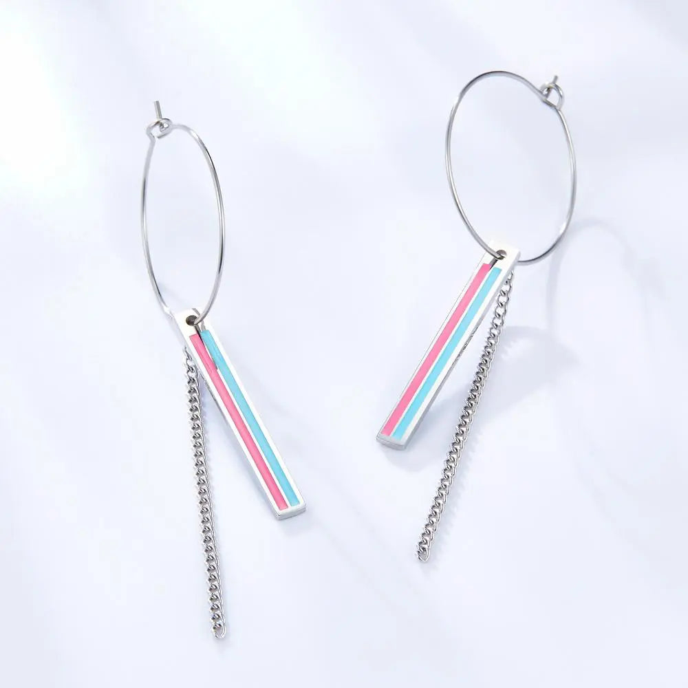 Dangle Pendants Earrings Statement Brand New Trendy Layered Drop Earrings For Office Lady Rectangle Drops Hoops asonjewelry