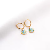 Boucles d'oreilles Saturn Brinco en acier inoxydable, couleur or, rondes, étoile de la terre, cerceau, Bijoux à la mode, Bijoux de fête, 2022 