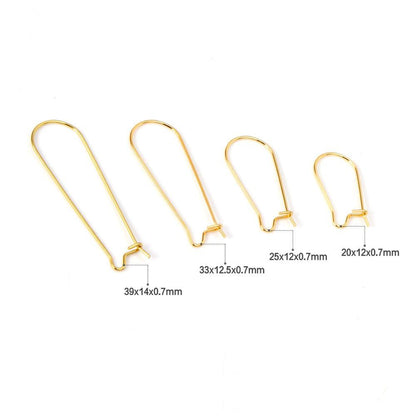 ASON 100pcs/lot Gold/Silver Color Stainless Steel French Lever Earrings Hook Ear Finding for Jewelry Making DIY Accessories asonjewelry