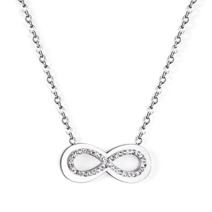 Aesthetic Classic Simple Charm Collier Shiny Cubic Zirconia Women Pendant Necklace For Office Dailywear Christmas asonjewelry