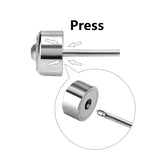 ASON Heart Shape Small Piercing Stud Earrings Stainless Steel for Women Gold Color Children Earring Fashion Jewelry Tiny