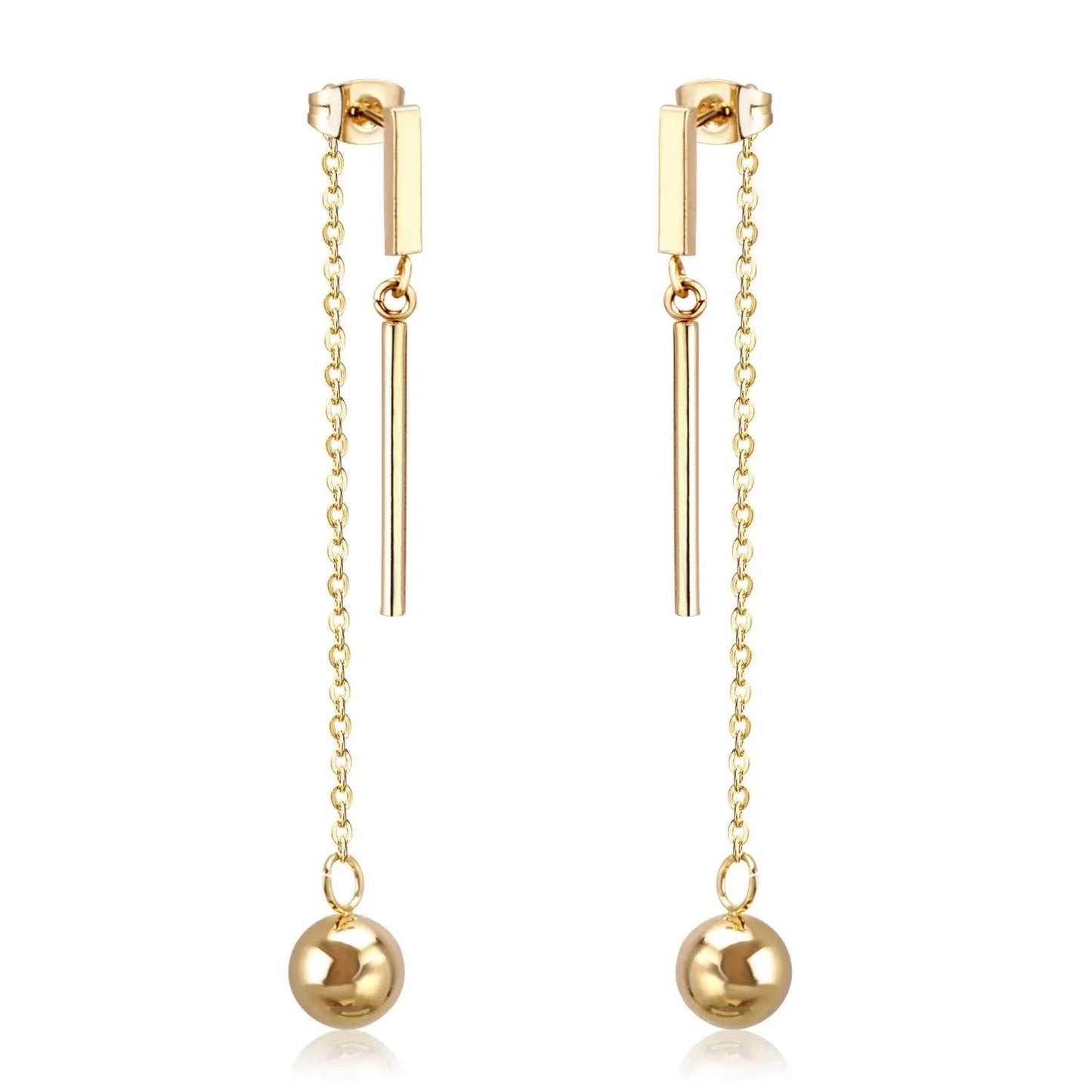 Tassel Dangle Earrings For Women Stainless Steel Drop Earings 2020 Fashion Jewelry aretes de mujer bricos wholesale asonjewelry