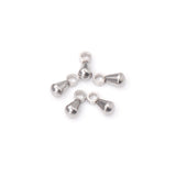ASON 100 pzas/lote 316L cuentas de extremo de gota de agua de acero inoxidable para DIY extensor cadena fabricación de joyería de colgantes accesorios