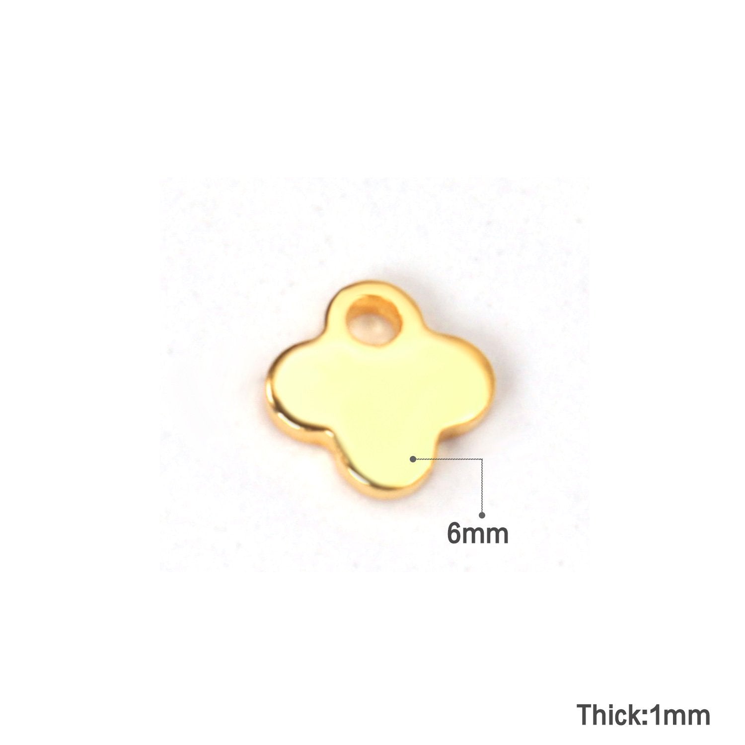 ASON 100pcs/lot Fashion Flower Pendant With Holes Stainless Steel For Necklace Bracelet DRY Handmade Jewelry Making Supplies asonjewelry