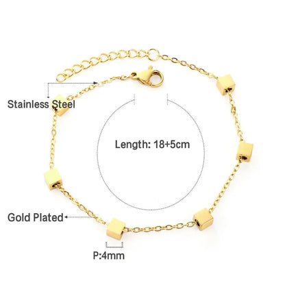 Boho Classic Woman's Bracelets Beads Chains Wrist Jewerly For Woman Simple Design Gold Plated Star Charms My Orders asonjewelry