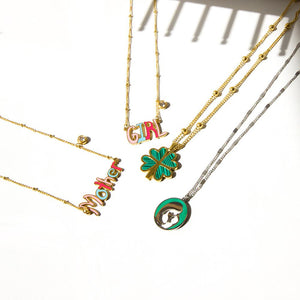 Brand Design 2022 Mother's Day For Mama Gifts Letter Pendant Necklace Girls Mother Matching Necklaces Cute Collier