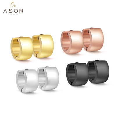 ASON Fashion Jewelry 2022 Statement Drop Dangle Rose Gold Earrings For Women Stainless Steel Earring Set For Female Classic asonjewelry
