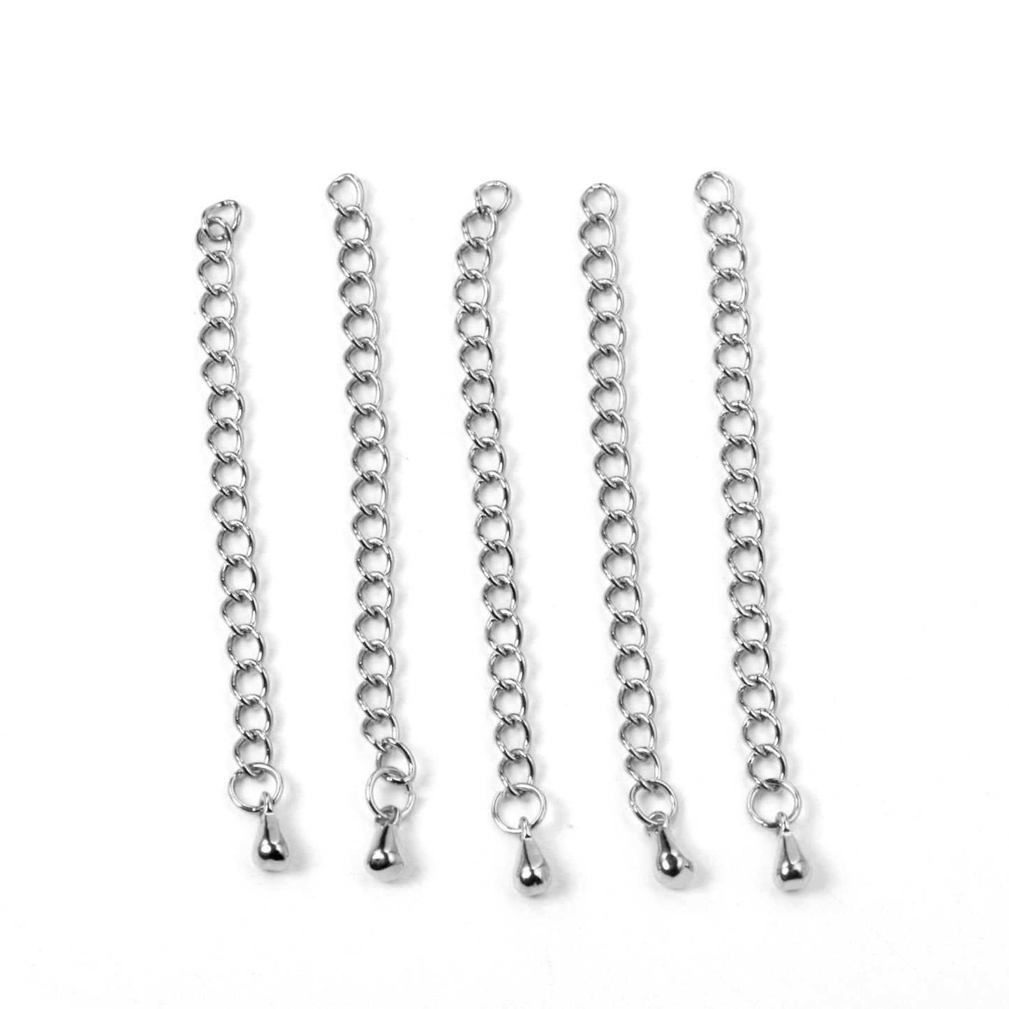 ASON 10pcs/lot Stainless Steel Chain Connector 5mm Lengthen The Chain Gold Silver Color Bracelet Necklace DIY Jewelry Accessory asonjewelry