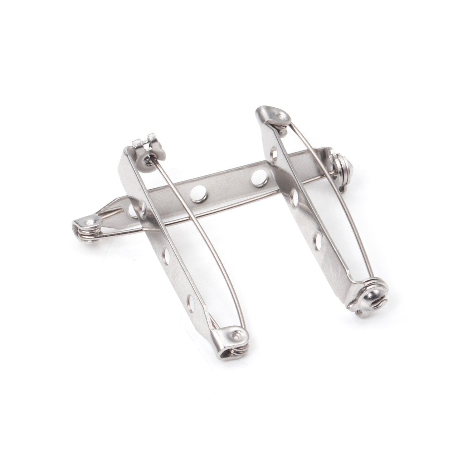 ASON 50pcs/lot Collar Pins Base Brooch Safety 316L Stainless Steel Brooch Base Accessories Scarf Pins Jewelry Making Supplies asonjewelry