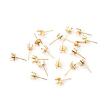 ASON 100pcs/lot Earring Base 316L Stainless Steel  Water Drop Claw Earrings Making For DIY Jewelry Making Jewelry Accessories