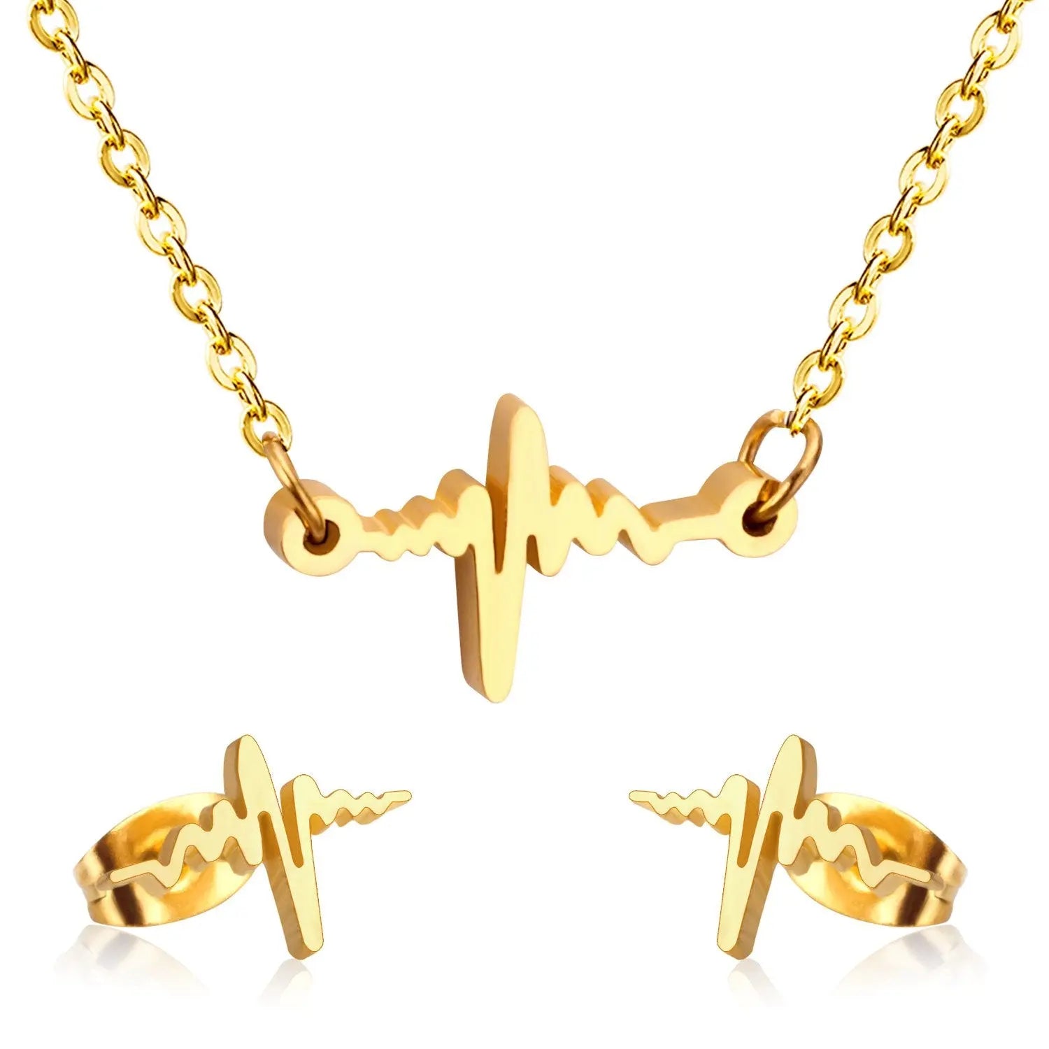 Fashion Gold Color Stainless Steel Jewelry Sets High quality 316L Accessories asonjewelry