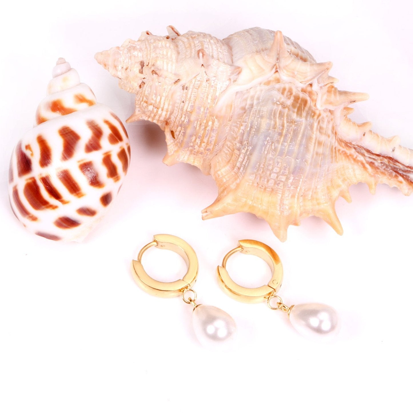 ASON Korean Statement Drop Dangle Imitation Pearl Earrings for Women Stainless Steel Hanging Earring Set for Female Jewelry asonjewelry