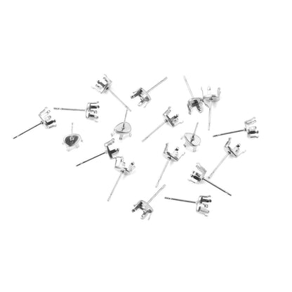 ASON 100pcs/lot Earring Base 316L Stainless Steel  Water Drop Claw Earrings Making For DIY Jewelry Making Jewelry Accessories asonjewelry