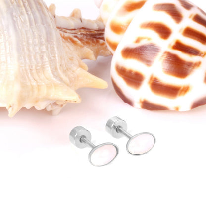 ASON Chic Style Imitation Pearl Screw Stud Earring 2022 Brinco Stainless Steel Geometry Earrings Fashion Accessories Gift asonjewelry