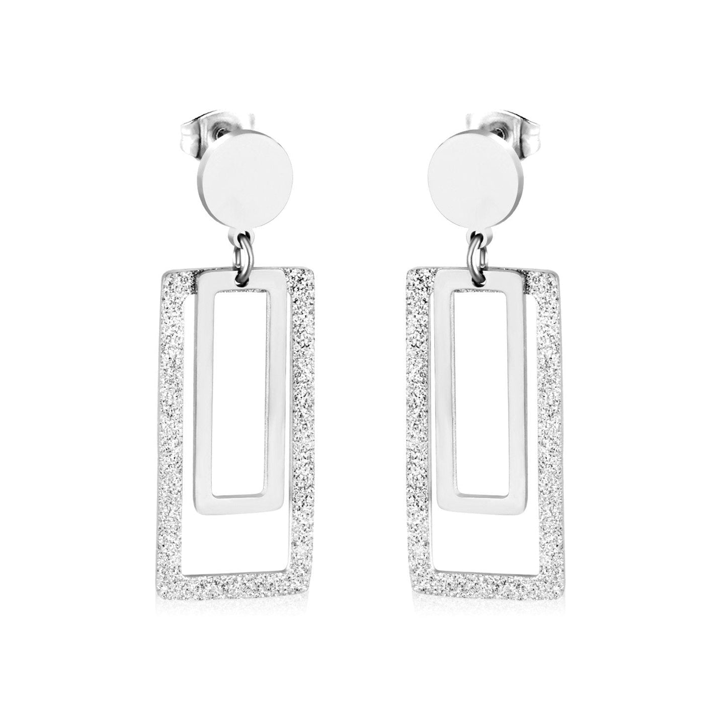 ASON Statement Long Tassel Geometry Dangle Piercing Drop Earrings Jewelry Stainless Steel For Women Accessories Wholesale asonjewelry