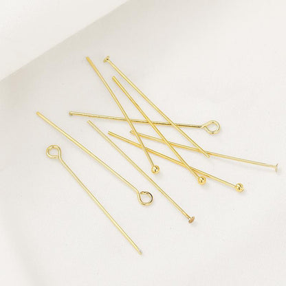 ASON 100pcs/lot T Needle 9Word Needle Round Head NeedleDIY Handmade Earring Ear Jewelry Pendant Pendant Material Kit Accessories asonjewelry