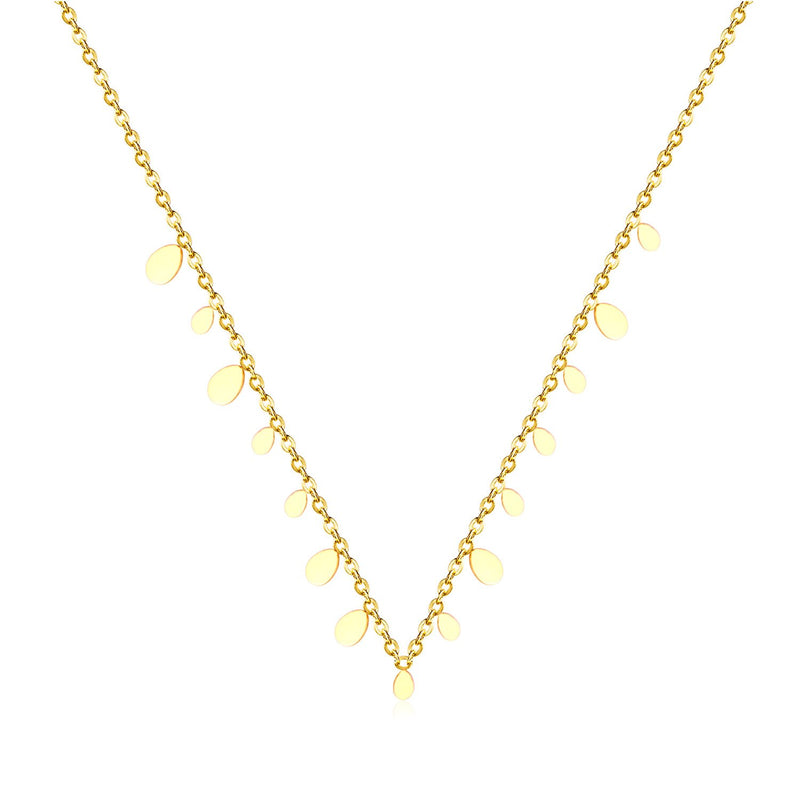 Colgante de gota de agua, collar de acero inoxidable, joyería, cadenas para mujer, collares, accesorios para fiesta, oferta 2020