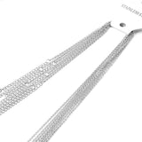 ASON 10 unids/lote de acero inoxidable 45cm + 5cm cadena de extensión enlace collar de mujer accesorios de joyería collar largo de Color dorado y plateado