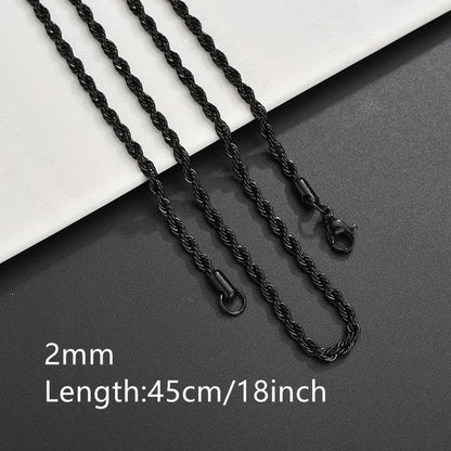 ASON Stainless Steel Twist Snake Fat Snake Blade Chain Necklace Gold Color For Women Men For DIY Fashion Jewelry Making Support asonjewelry