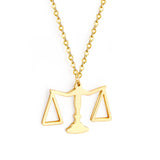 Gold color Babygirl Choker Necklace 316L Stainless Steel Chain Pendant Necklaces Set For Women Fashion Jewelry