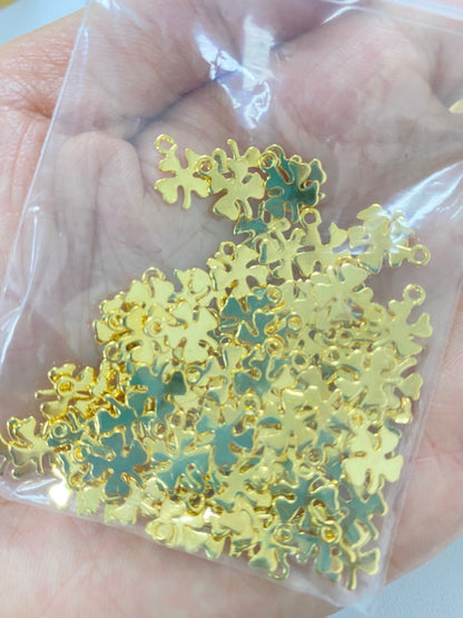 ASON 100 Pcs/Lots Ladies Necklace Heart Charm Pendant Stainless Steel For Necklace Bracelet DIY Handmade Jewelry Making Supplies asonjewelry