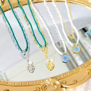 Double Layered Necklace Imitation Pearl Beads Snake Choker For Woman Trendy Collier Vintage Tennis Aesthetic Jewlry