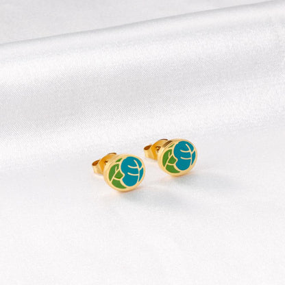 ASON Cute Vegetable Shape Cartoon Earrings 316L Stainless Steel Unusual Small Stud Earrings for Women Fashion Jewelry asonjewelry