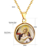 Hot sale in the Middle East Country Blessed Virgin Mary Pendants Necklace 5pcs/lot Wholesale Necklaces