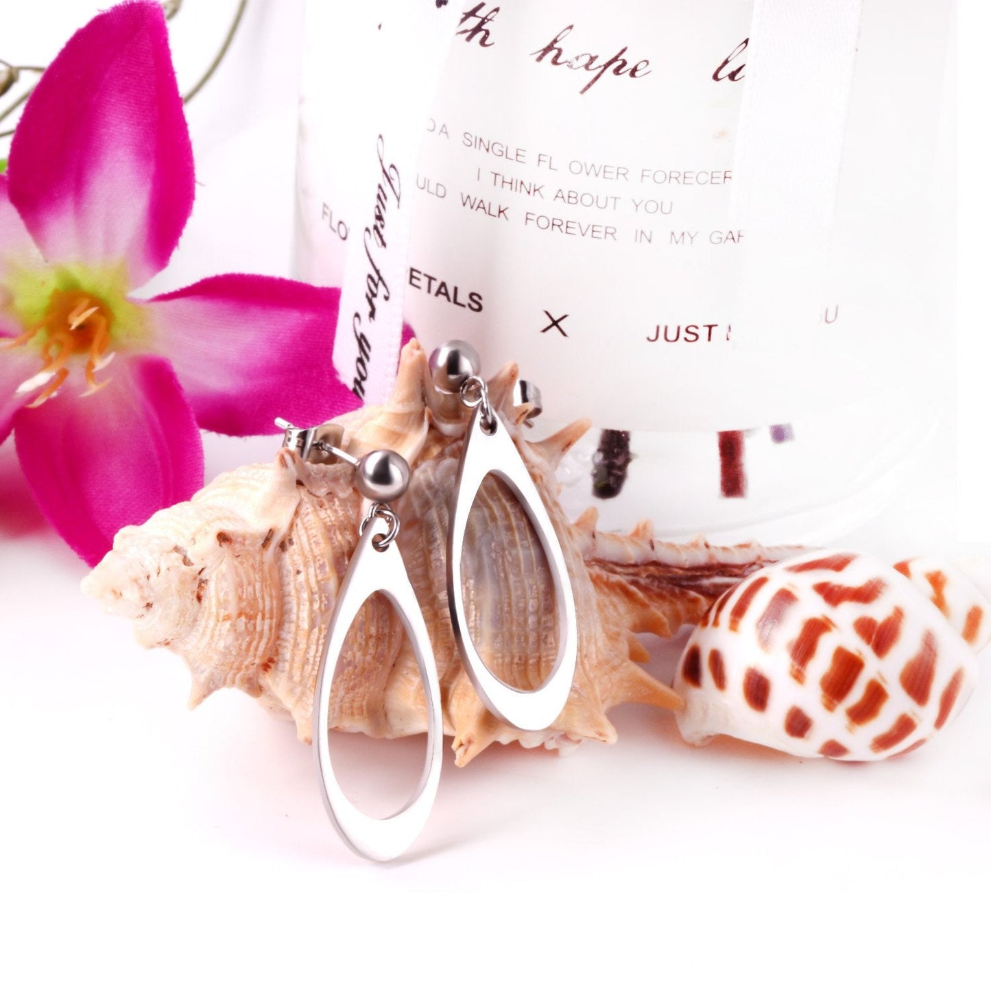 ASON Stainless Steel Stylish Hollow Oval Dangle Earrings Gold Color Piercing Drop Earring for Women Accessories Jewelry asonjewelry