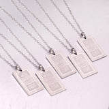 Hot Sale Christian Pendant Necklace Scripture Jewelry Scripture Necklace