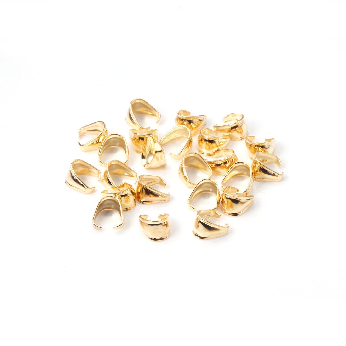 ASON 100pcs/lot Stainless Steel Silver Color Pendant Pinch Clasps Necklace Hooks Clips Connector Supplies for Jewelry Making asonjewelry