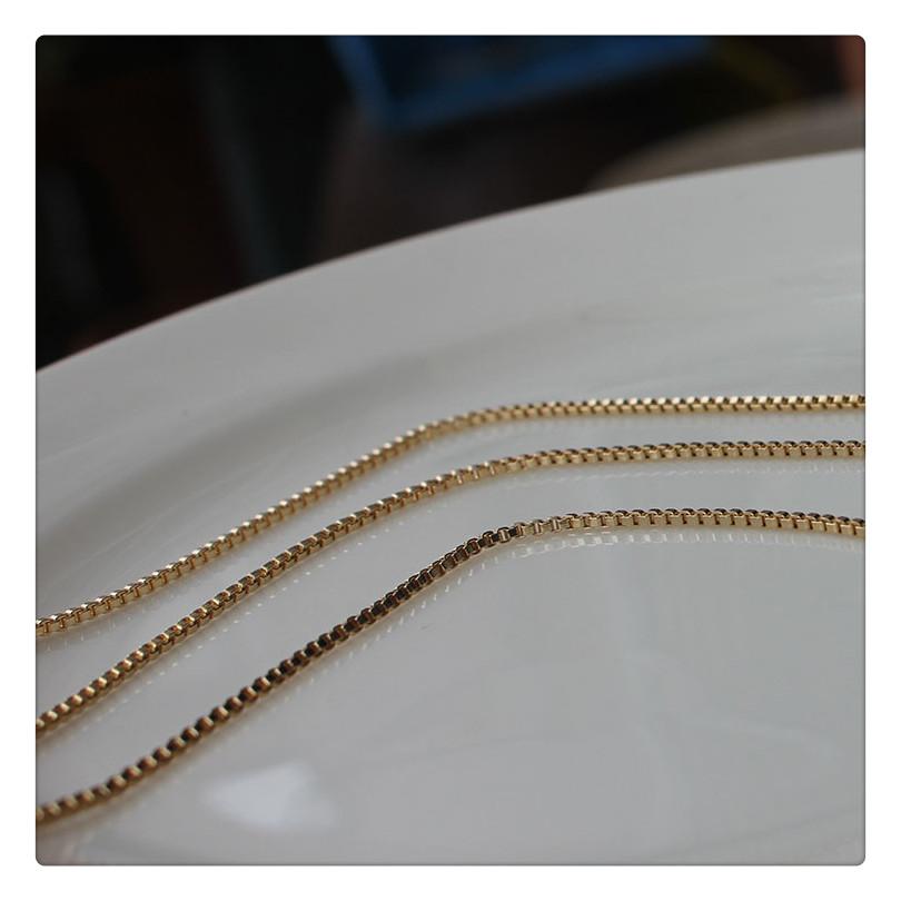 ASON Stainless Steel Chains Wholesale 10Pcs/lots Gold Black Rose Silver Color Width Long Chains Necklace DIY Jewelry Box Chains asonjewelry