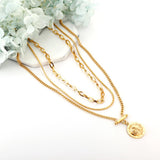 Stainless Stell Layer Chains Necklace Hiphop Jewelry Gold Color Star Pendants New Arrivals Link Chains Jewelry Party