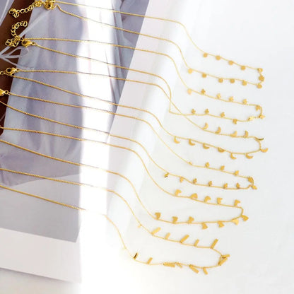 Bohemia Star Collier Elegant Stainless Steel Jewelry Flash Women's Chains Necklaces Office Lady Collars asonjewelry