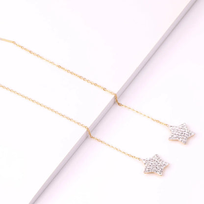 Brinco Stainless Steel Star Clay Tassel Earrings 2020 Fashion Jewelry For Women Long Dangle Earing Party pendientes asonjewelry