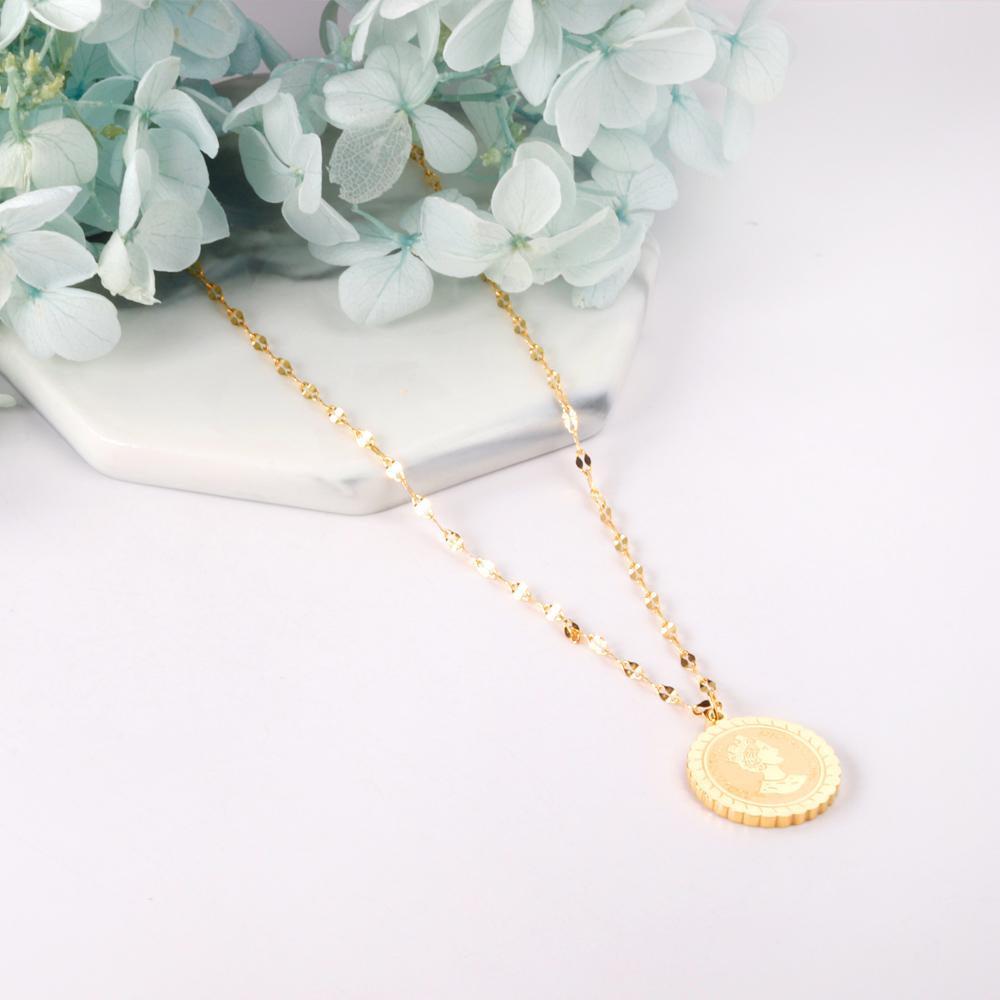 ASON Double Chain Women Pendant Necklace Stainless Steel Cuban Link Choker for Women Fashion Jewelry Accessory Gift asonjewelry