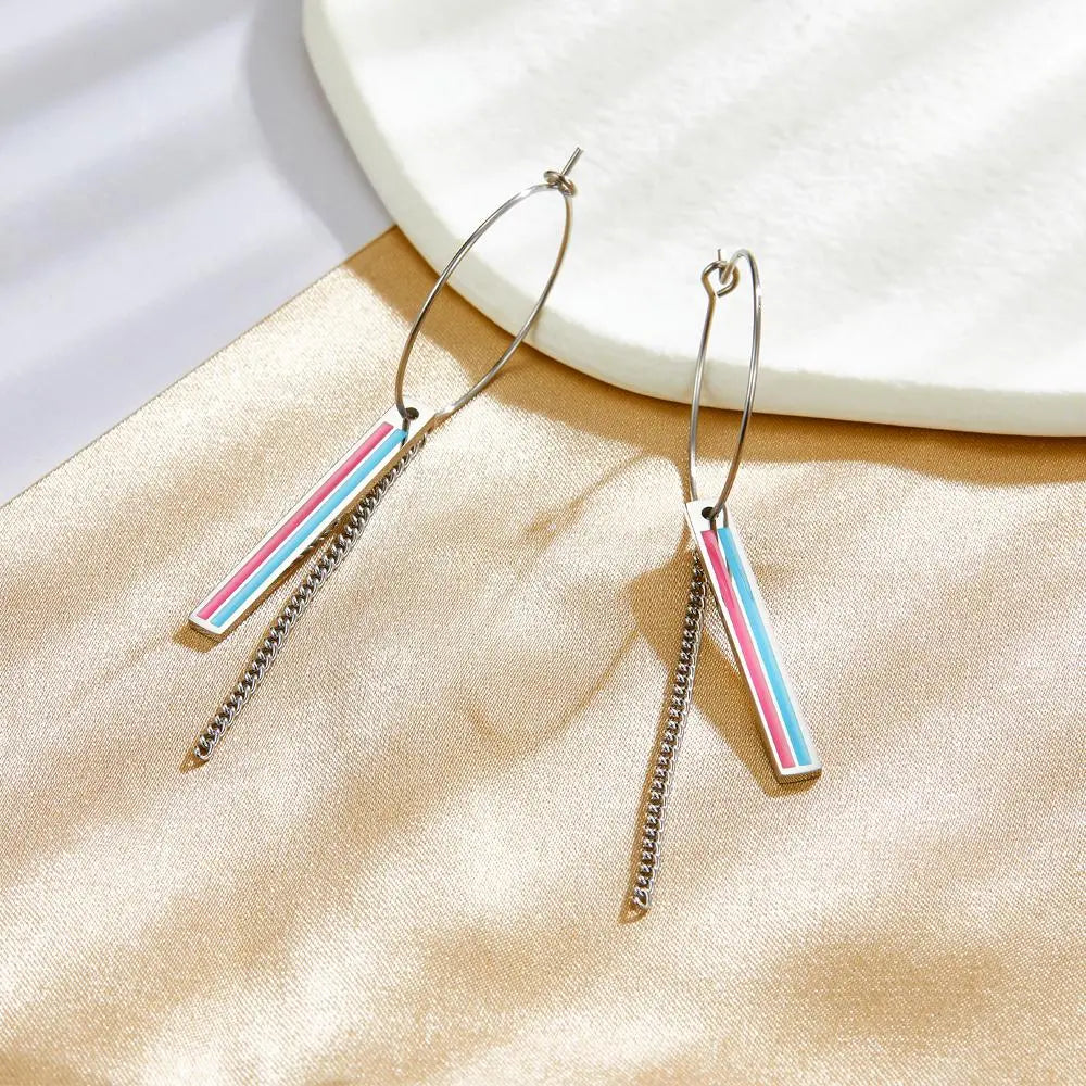 Dangle Pendants Earrings Statement Brand New Trendy Layered Drop Earrings For Office Lady Rectangle Drops Hoops asonjewelry