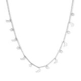 New Arrival Steel Color Moon And Star Pendant Necklace Female Jewelry Chains Necklaces Party Jewlley bijoux femme