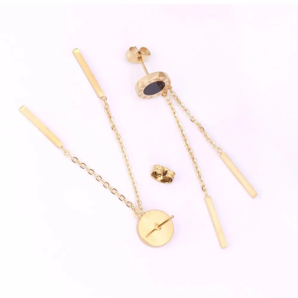 Tassel Stainless Steel Dangle Christmas Earrings For Women Fashion 2020 Earings Set Jewelry pendientes brincos bulk asonjewelry