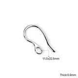 100pcs/lot Fashion Earring Ear Hook Stainless Steel Gold Silver Color Wholesale Hooks Earwires For DIY Jewelry Making Finding