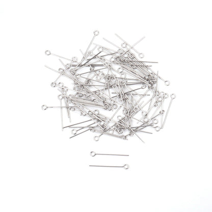 ASON 500pcs/lot Gold/Silver Color Stainless Steel Eye Pin Head Pins Findings Needles Accessories for DIY Jewelry Making Supplies asonjewelry
