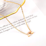 Collar con colgante de caramelo de arcoíris para mujer, joyería de acero inoxidable, colgante de moda de concha al por mayor para regalos de navidad 